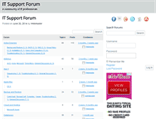 Tablet Screenshot of itsupportforum.net